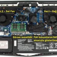 Casper Excalibur G780.1075-B1J0X-B Notebook Fan Ver.1 Sağ Fan