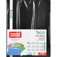 Cassa Siyah 50'li Plastik Telli Dosya