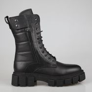 Castle Black 36871 Siyah Hakiki Deri Kadın Bot