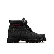 Cat 015F101071 Black Glıtter Deri Siyah Colorado İridencent Zip Çocuk Botu