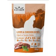 Cat Chefs 80 gr Ciğerli ve Tavuklu Tahılsız Kedi Ödülü