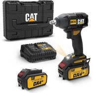 Cat DX72 18 V4.0 AH Li-ion Çift Akülü Şarjlı 350 NM Kömürsüz Profesyonel Somun Sıkma Makinesi