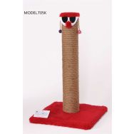 Cat Hause T05 Kırmızı 60 cm Kalın Palyaço Kedi Tırmalama