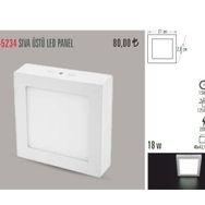 Cata CT-5234 18W Sıva Üstü 6400K Beyaz Led Panel