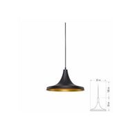 Cata CT-8213 E27 32 cm Siyah Gold Sarkıt Armatür