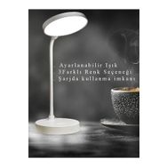 Cata CT-8440 Berlin Beyaz Şarjlı Masa Lambası