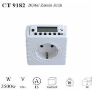 CATA CT-9182 Zaman Ayarlı Dijital Saatli Priz