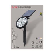 CATA000570 Cata 18W Solar Çim Kazığı Bahçe Armatürü Amber Ct-7320