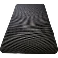 Cateva 115 x 72 cm Siyah Büyük Boy Çift Taraflı Su Geçirmez Elekli Kedi Kumu Paspası