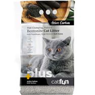 Catfun Plus 5 lt Aktif Karbonlu Doğal Bentonit Hızlı Topaklaşan Kedi Kumu