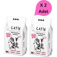 Catix Beyaz Bentoint Pudra Kokulu İnce Taneli 2x10 lt Kedi Kumu