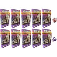 CatMozz 10x30 gr Aktif Karbon Lavantalı Koku Giderici Extra Koku Kontrollü Topaklanan Kedi Kumu