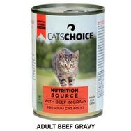 Cat's Choice 12x400 gr Biftekli Yetişkin Kedi Maması Kedi Konservesi