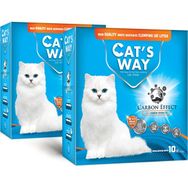 Cat's Way 2x10 lt Carbon Effect Kedi Kumu