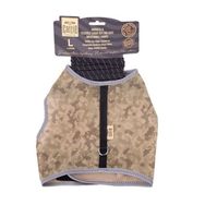 Cattie 1.5x30-40 cm Kamuflaj Large Havalı Dokuma Kedi Göğüs Gezdirme Takımı