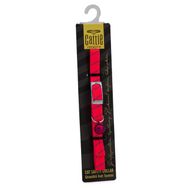 Cattie 1 cm 30 cm Pembe Ayarlanabilir Elastik Kedi Boyun Tasması