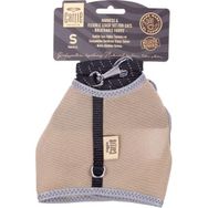 Cattie Bej Small 1x20-30 cm Havalı Dokuma Kedi Göğüs Gezdirme Takımı