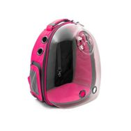 Cattie Pembe 25x30x40 cm Şeffaf Kedi ve Küçük Irk Köpek Taşıma Sırt Çantası