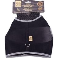 Cattie Siyah Large 1.5x30-40 cm Havalı Dokuma Kedi Göğüs Gezdirme Takımı