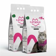 Catwalk Bentonit Bebek Pudralı 2x10 lt İnce Taneli Kedi Kumu