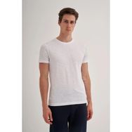 Cazador 4602 Beyaz Orta Bisiklet Yaka Erkek T-Shirt