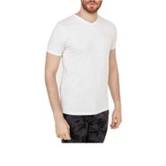 Cazador 4619 Beyaz Stn. V Yaka Erkek T-Shirt