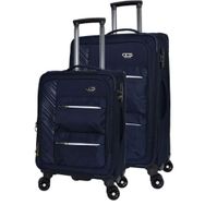 Ççs 630 Ultra Lİght Lacivert Orta ve Kabin Boy 2'li Valiz Seti