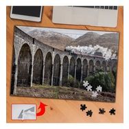CD7FE Köprü Üstünde Tren Yolu 240 Parça Puzzle Yapboz Tablo