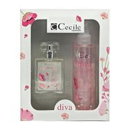 Cecile Diva 55 ml + 150 ml Body Mist Kadın Parfümü