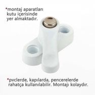Çelik 6 Adet Pvc Kapı Pencere Emniyet Pimapen Kilidi