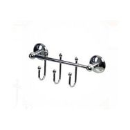 Çelik Banyo Çıkmalı Üçlü Askılık