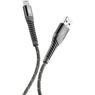 Cellular Line Tetra Force 2 m Siyah Lightning Kablo