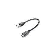 Cellularline 15 cm Micro USB Siyah Data Kablosu