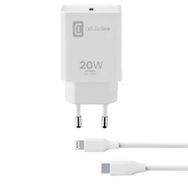 Cellularline 20W Şarj Kiti Kablo ve Şarj Adaptörü