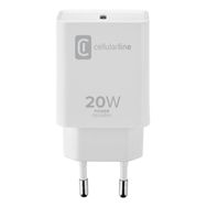 Cellularline iPhone Type-C PD 20W Beyaz Şarj Adaptörü