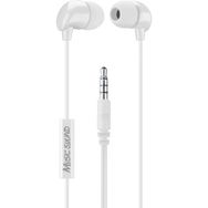 Cellularline Music Sound In-Ear Mikrofonlu Kablolu Kulak İçi Beyaz Kulaklık