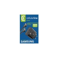 Cellularline Süper Fast Charge Pd 45W Şarj Kiti Adaptör Kablo Siyah