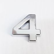 Cemax 3.75 cm Krom Yapışkanlı 4 Rakamı