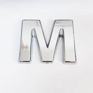 Cemax 3.75 cm Krom Yapışkanlı M Harfi