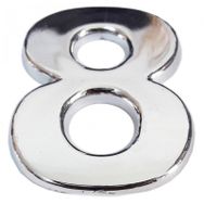 Cemax 5 cm Krom Yapışkanlı 8 Rakamı