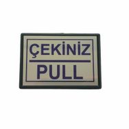 Cemax Büyük 13x8,5 cm Çekiniz Pull Yönlendirme Levhası