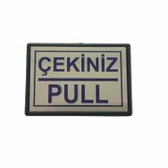 Cemax Küçük 10x7 cm Çekiniz Pull Yönlendirme Levhası
