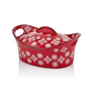 Cemile Oval Kırmızı Büyük Fırın Kabı