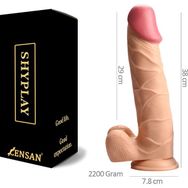 Censan 38 cm Shyplay Mega Büyük Boy Dildo Penis