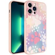 Ceponya Apple iPhone 11 Pro Max Kamera Korumalı Desenli Sert Silikon Epoksi Kapak Kılıf