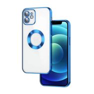 Ceponya Apple İphone 12 Köşeleri Renkli Şeffaf Kamera Korumalı Silikon Luxury Kapak Kılıf