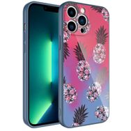 Ceponya Apple İphone 12 Pro Max Kamera Korumalı Renkli Tasarım Kadife İç Yüzey Silikon Kılıf