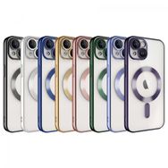 Ceponya Apple iPhone 14 Plus Kamera Korumalı Magsafe Wireless Şarj Özellikli Zore Demre Kapak Kılıf