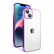 Ceponya Apple iPhone 14 Plus Kamera Korumalı Renkli Çerçeveli Zore Garaj Kapak Kılıf
