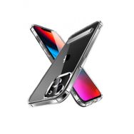 Ceponya Apple iPhone 14 Plus L Stand Şeffaf Kenarları Anti Şok Lüx Silikon Kılıf